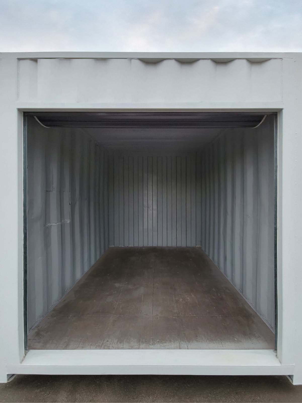 10&rsquo; &ldquo;Cut Down&rdquo; Used Container + Rollup - Tupcan Pty Ltd