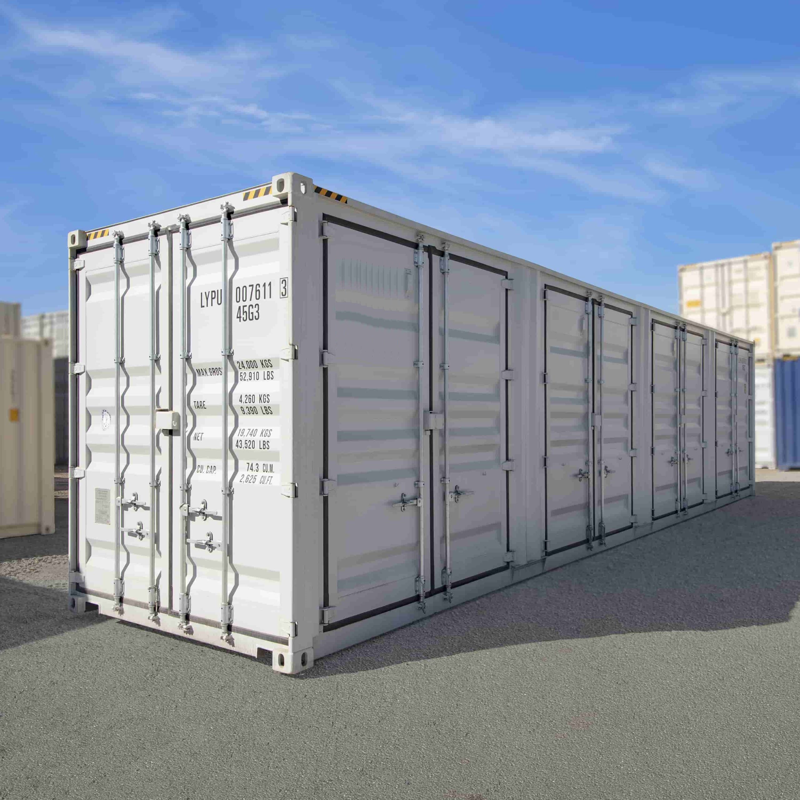40&rsquo;HC New (1-trip) Shipping Container with 4 x Side Doors - Tupcan Pty Ltd