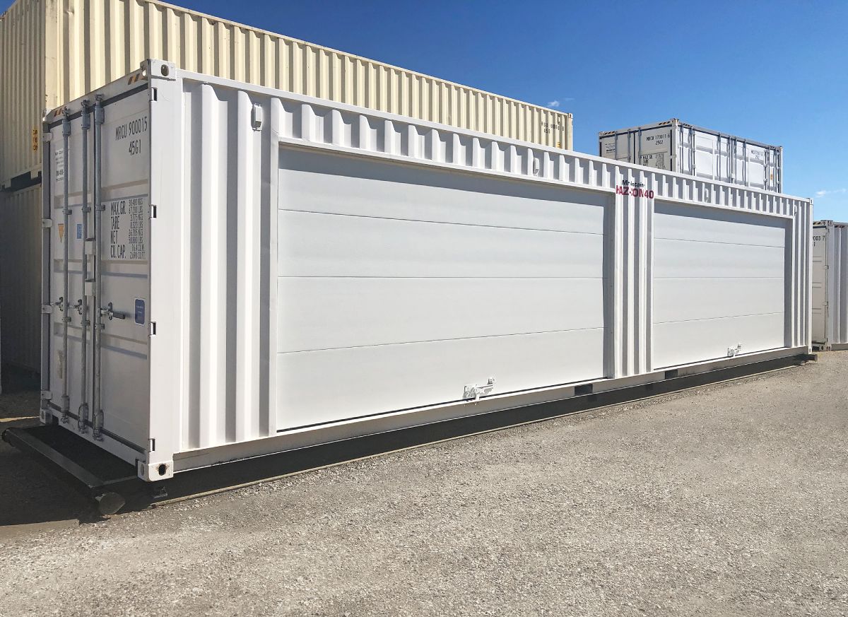 40&rsquo;HC HAZCON Containment unit w/ Overhead doors - Tupcan Pty Ltd