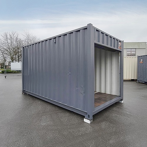15&prime; &ldquo;Cut Down&rdquo; Used Container + Rollup - Tupcan Pty Ltd