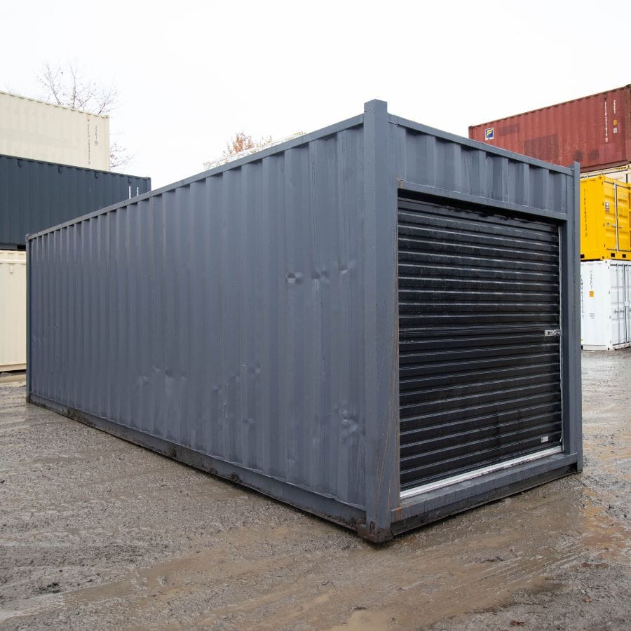 25&prime; Cut-Down Shipping Container w/Roll-Up Door - Tupcan Pty Ltd
