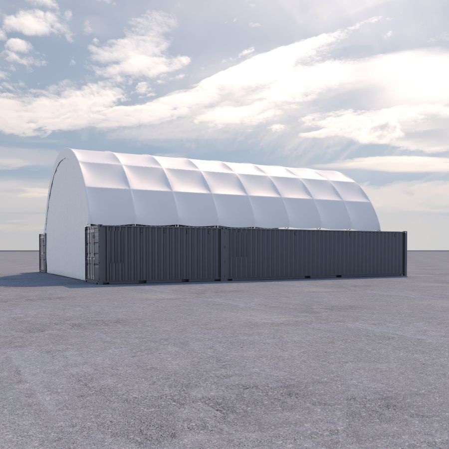 40&rsquo; x 60&rsquo; Container Shelter - Tupcan Pty Ltd