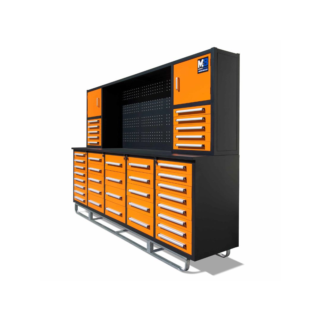 M&B | 10&rsquo; Workbench Cabinet with 40 Drawers - Tupcan Pty Ltd