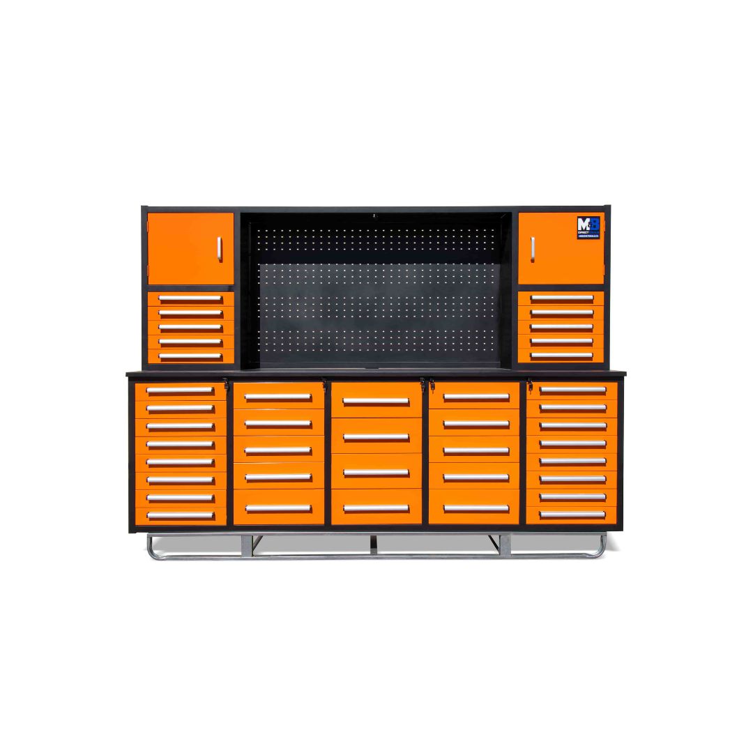 M&B | 10&rsquo; Workbench Cabinet with 40 Drawers - Tupcan Pty Ltd