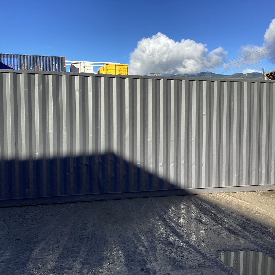 25&rsquo;HC Used Shipping Container (Painted Slate Grey) - Tupcan Pty Ltd